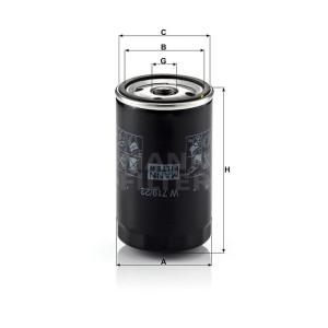 Фильтр масляный MANN-FILTER W 719/22